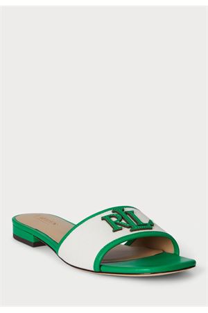 Everley Sld2-Sandals-Slide-Canvas/Soft Nappa LAUREN RALPH LAUREN | Flip Flops | 802P04395002